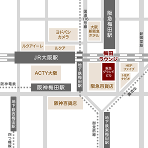 福岡ラウンジのアクセスマップ